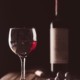 copa vino y botella - Poso de las botellas de vino