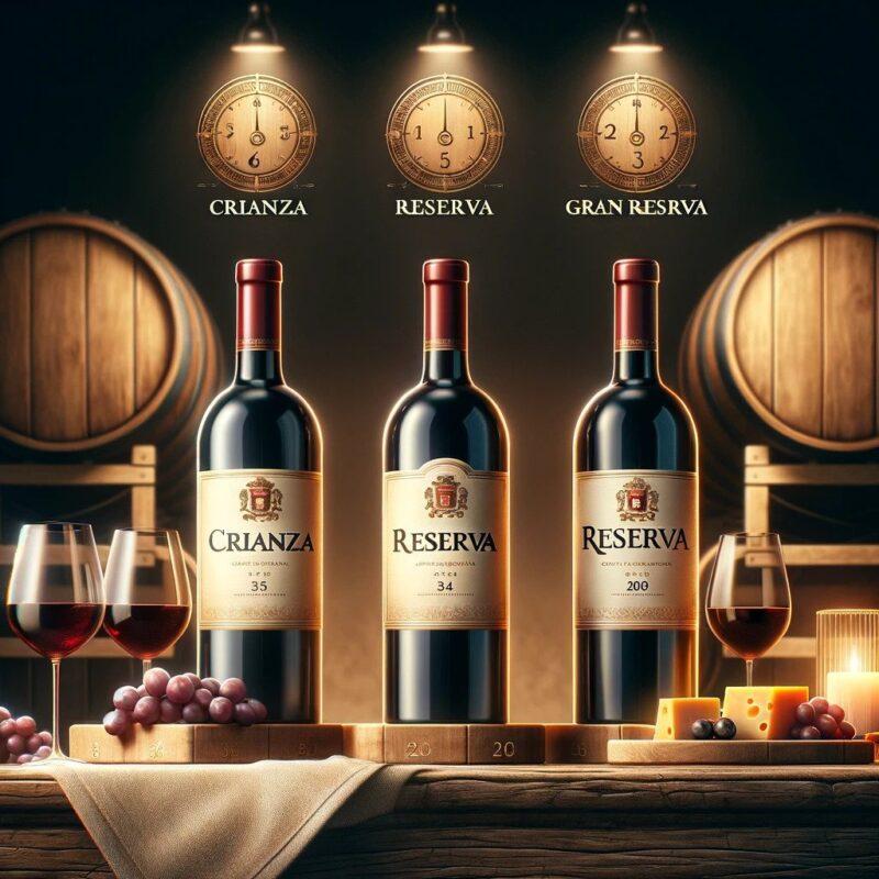 vino de crianza, reserva y gran reserva