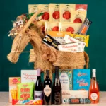 Regalo navideño original burro artesano de esparto